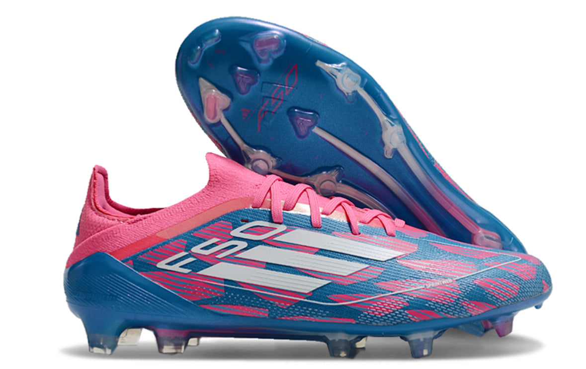 Adidas F50 Elite FG Bleu / Rose