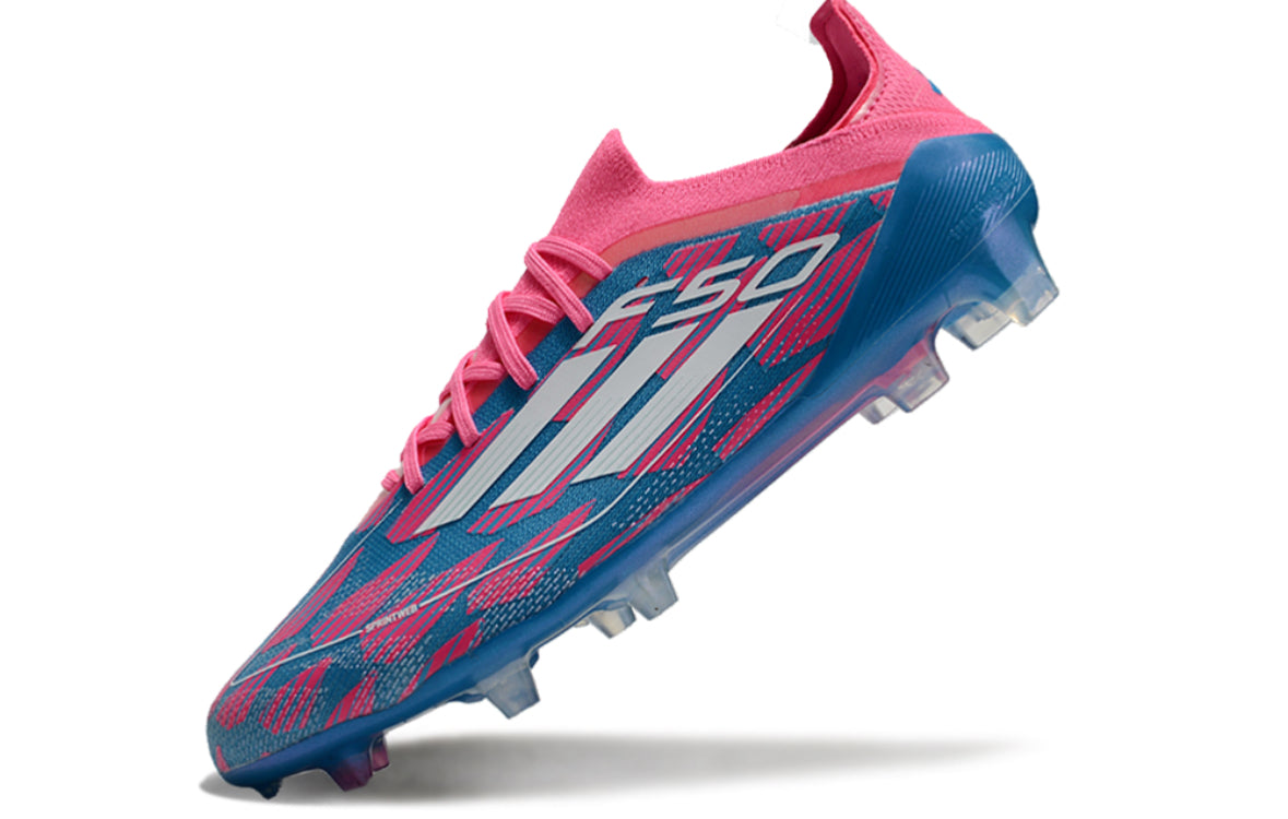 Adidas F50 Elite FG Bleu / Rose