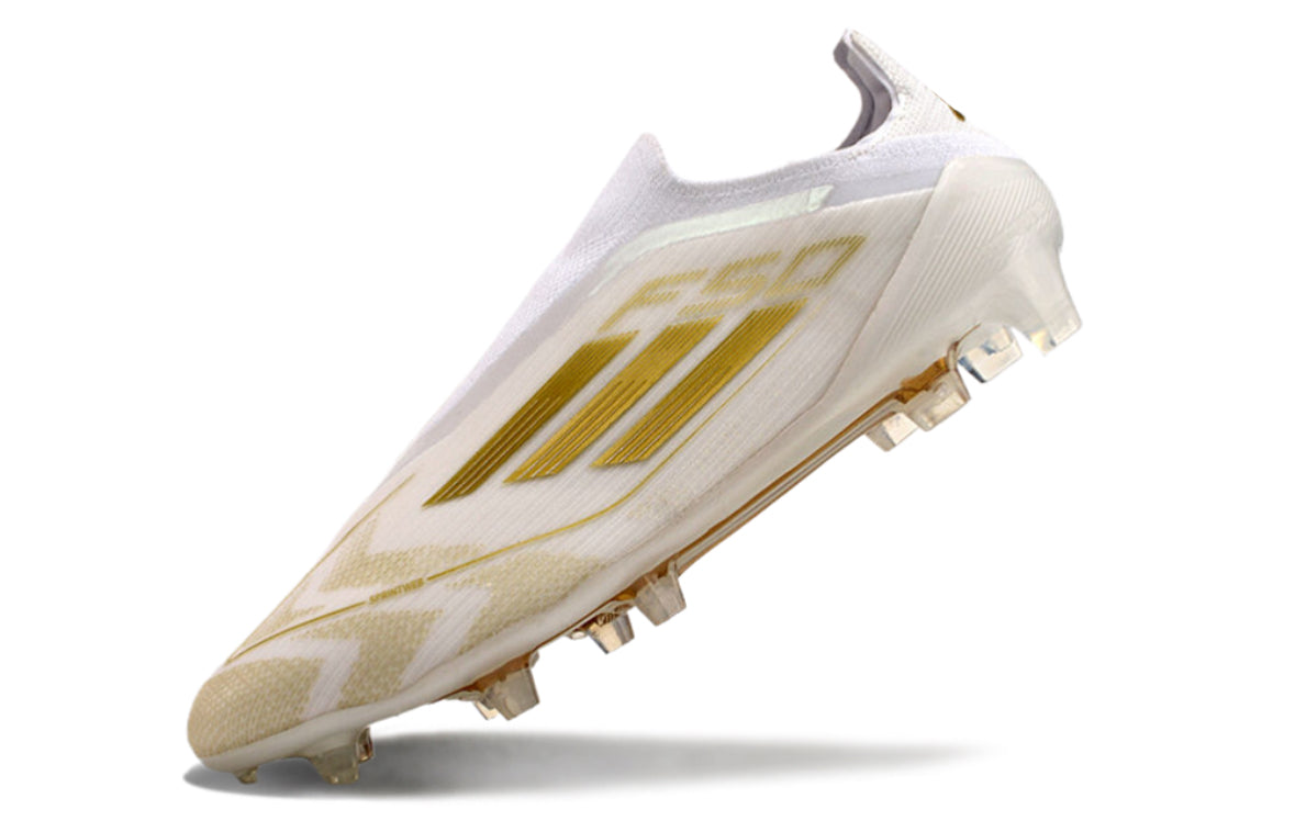Adidas F50 Elite FG Blanche / Or