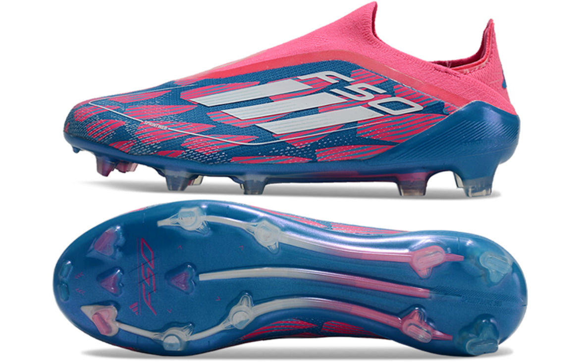 Adidas F50 Elite FG Bleu / Rose