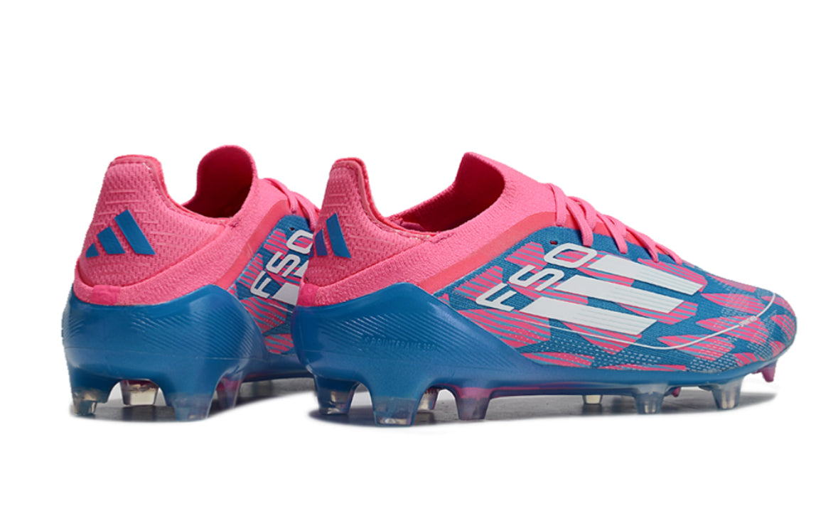 Adidas F50 Elite FG Bleu / Rose