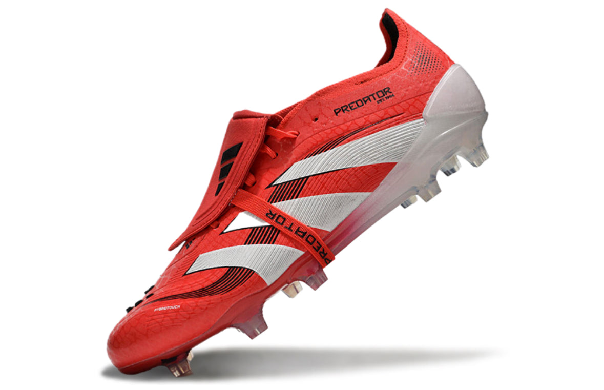 Adidas Predator Elite Fold-Over Tongue FG Pure Victory Rouge/Blanc/Noir