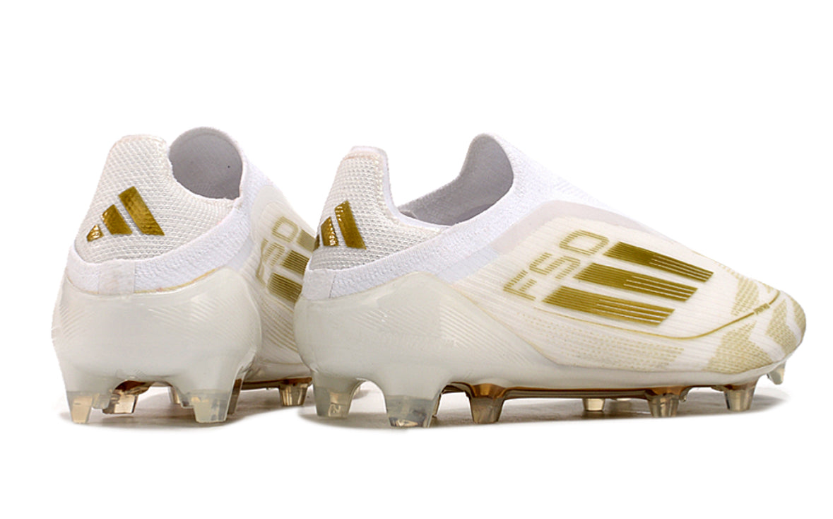 Adidas F50 Elite FG Blanche / Or