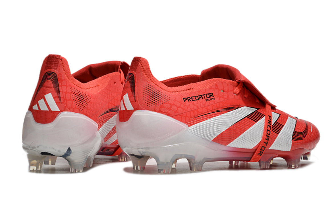 Adidas Predator Elite Fold-Over Tongue FG Pure Victory Rouge/Blanc/Noir