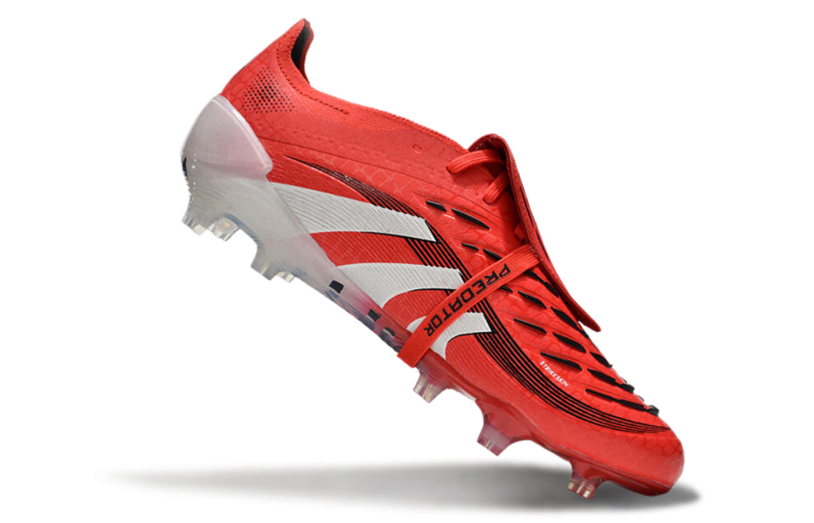 Adidas Predator Elite Fold-Over Tongue FG Pure Victory Rouge/Blanc/Noir