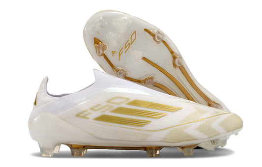 Adidas F50 Elite FG Blanche / Or