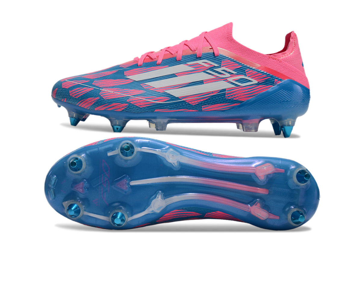 Adidas F50 Elite SG Bleu / Rose