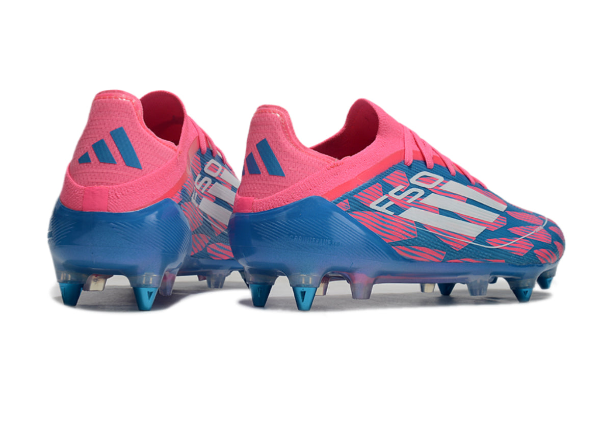 Adidas F50 Elite SG Bleu / Rose