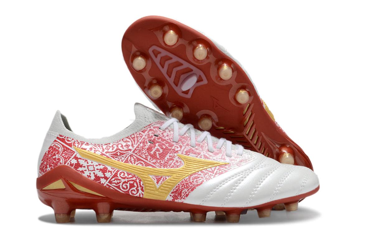 Mizuno Morelia Neo 4 Rouge / Blanc / Or