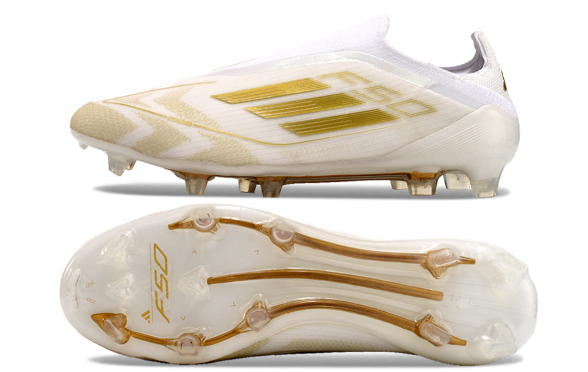 Adidas F50 Elite FG Blanche / Or