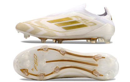 Adidas F50 Elite FG Blanche / Or
